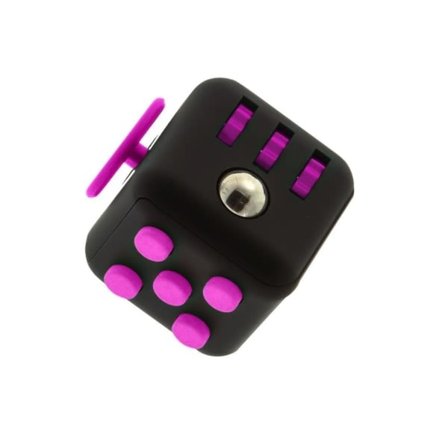 Fidget Cube - Pinkki/Musta Monivärinen