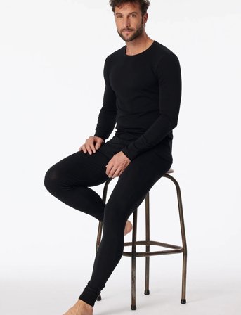 Schiesser Shirt 1/1 - Black - XL