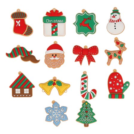 Christmas Gingerbread Man PVC Jul Ny dekoration Julgran Pepparkakor Man Snowflake hänge Julprodukt jbr14
