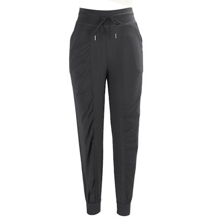 Kvinners Sports Fitness Joggere Polyester Løs Casual Sweatpants med Lommer for Løping (Grå) XXL