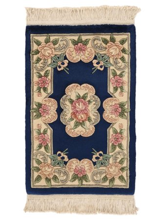 60X93 Alfombra China 90 Line Oriental Marrón/Negro (Lana, China) Carpetvista