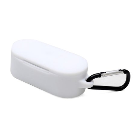 Microsoft Surface öronsnäckor silikonfodral med nyckelring - Vit