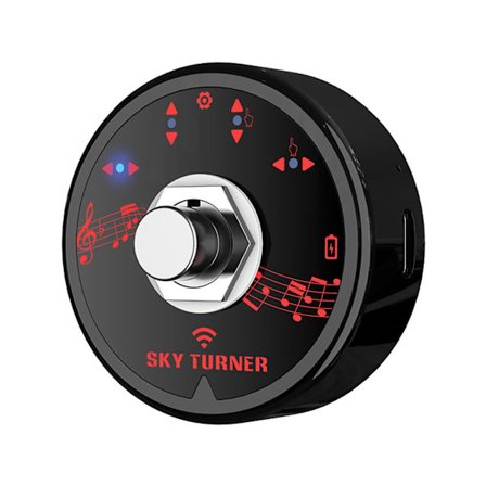 ST-1 BT Page Turner Pedal Uppladdningsbar trådlös fotkontakt för surfplatta Smartphone elektronisk musik