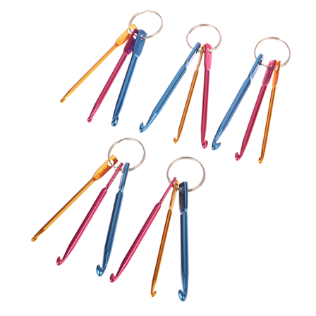 IC 5 set 3 storlekar i 1 set DIY Multicolour Crafts Stickning s Mini C