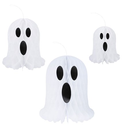 Hängande Honeycomb Spöken 3-pack