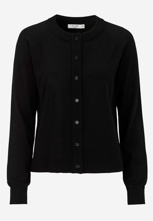 Cellbes of Sweden - Cardigan Premium i merinould i sort til damer i størrelse 34/36