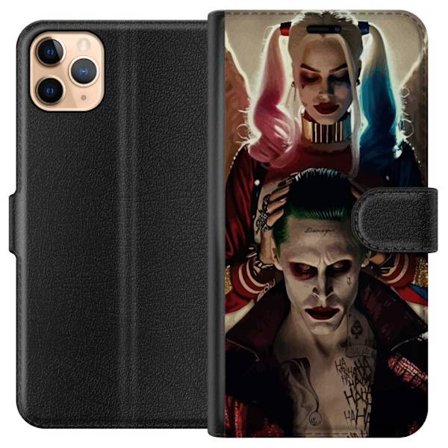 Yhteensopiva Lompakkokotelo Apple iPhone 11 Pro Max Jokeri ja Harley Quinn DC Comics Suicide Squad juliste retro sarjakuva roistot pariskunta elokuva