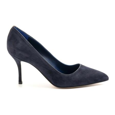 Off White, Heel Pumps Blauw, Dames, Maat:39 EU,suede