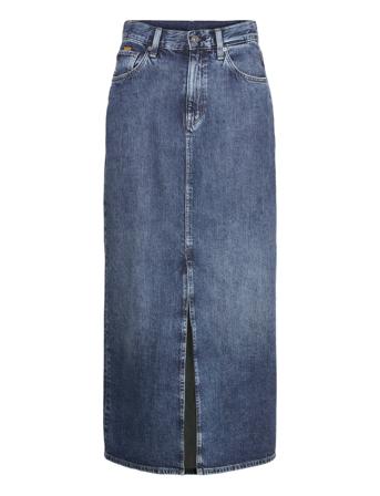 Viktoria Long Skirt Wmn Blue G-Star RAW