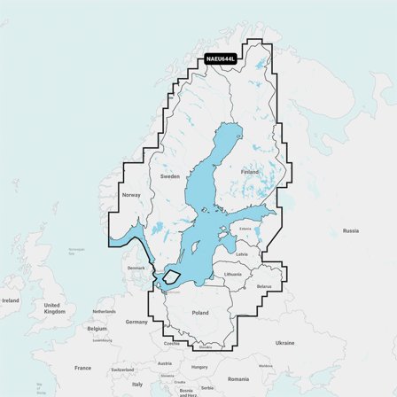 Carte marine électronique Navionics Platinum+ EU644L - Mer Baltique