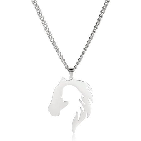 Halsband med hästhänge för flickor, hästälskares halsband, charmiga väninnor