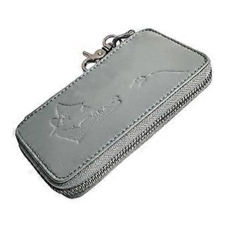 Fluefiske Lokkemad Taske Fisketilbehør Spinner Ske Lokkemad Opbevaring Lædertaske Ørred Fluefiskekrog Fiskekrog Hårdt Etui Grå