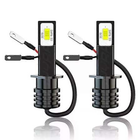 2x H1 LED-strålkastarlampor Konverteringskit Hög- och lågbalk Superljus 6000K Vit 3000K Gul 12000K Blå