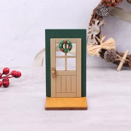 1:12 Miniature Dukkehus Juledørsmøbel Model DIY Acc