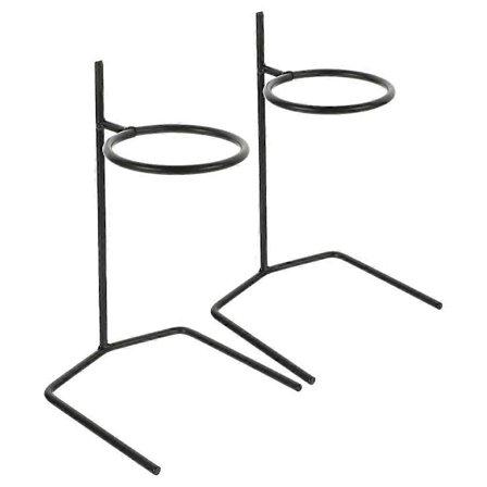 2 stk Metall Kaffedryppstativ Kaffefilterkoppholder Bryggekaffefilterstativ