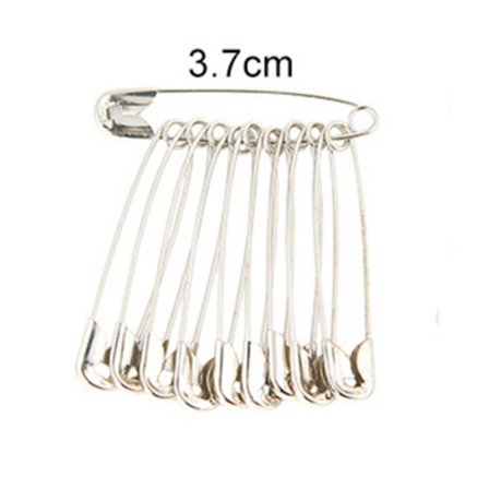 200ST Pin Säkerhetsnålar SILVER silver
