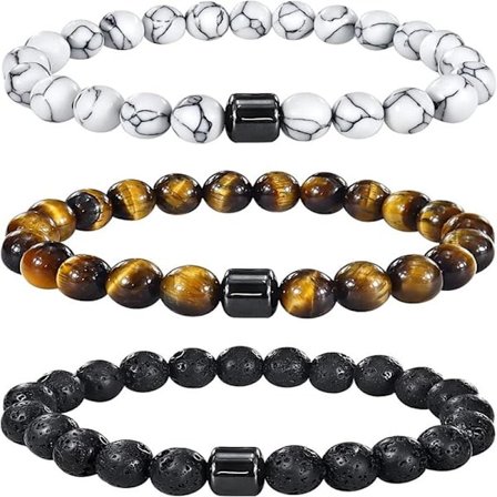 3 stk Anti-angst armbånd Røykeslutt armbånd for menn og kvinner Hjelper med å lindre angst Frustrasjon Irritabilitet Bekymringer Armbånd