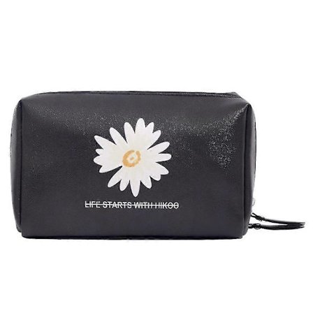 Vanntett kosmetisk oppbevaringsveske i skinn for kvinner