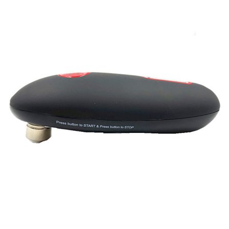 Elektrisk konservöppnare för kök, batteridriven konservöppnare med slät kant, liten bärbar automatisk konservöppnare med en knapp