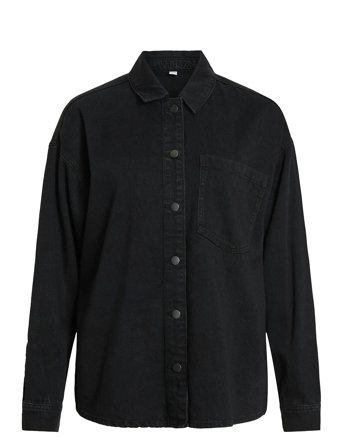 Vila | Vikiki L/S Denim Shirt Blk | 38