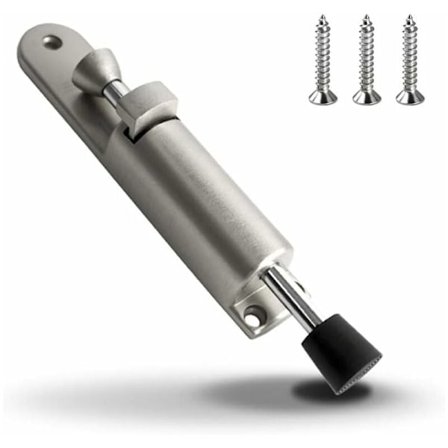 Ovipysäytin jalka?? Sinkkiseoksesta valmistettu, pehmeä kumialusta, ovenpysäytin ruuviliitännöillä oviin, toimistoon, kotiin, rautatarvikkeet