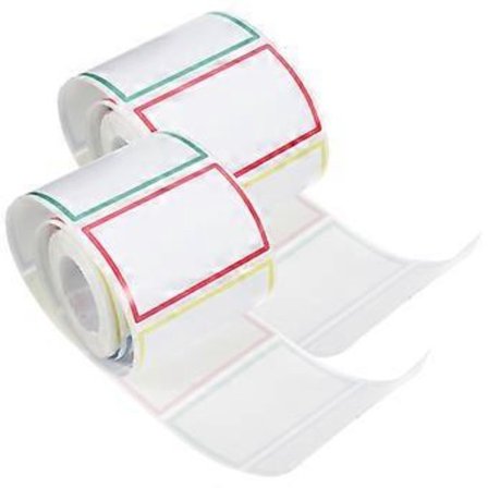 2 Rullar Namnlappar Etiketter Färger Namnlappar Självhäftande Kategori Etiketter Skoldekaler Namnetiketter