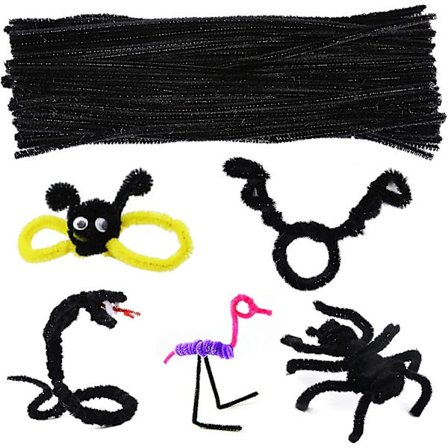 100 kpl piipunrassia Chenille-tanko, yksiväriset piipunrassisetit piipunrassi DIY-taideaskarteluihin, Chenille-tangot piipunrassit (sin