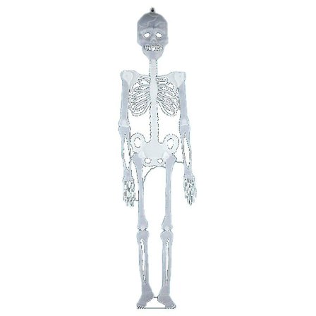 Halloween Skelet Lysende Selvlysende Skelet Til Halloween Fest Dekorationer Rekvisitter (90cm)