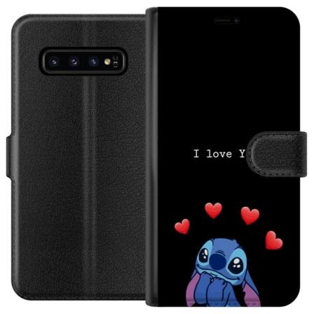 Samsung Galaxy S10 Lommeboketui Stitch Kjærlighet
