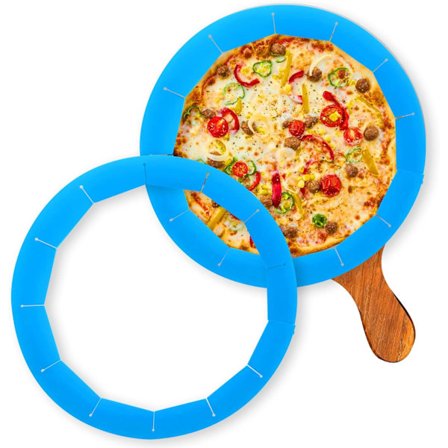 Justerbar Silikone Tærtekantsbeskytter, 2-pak Tærte BPA-fri Tærtekantsbeskyttelsesskjold Køkkenredskaber til Bagning af Tærte Pizza