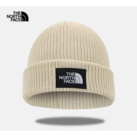 The North FACE Unisex-Adult TNF Logo Box Cuffed Beanie (khaki)