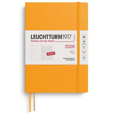 Planner Weekly Planner & Notebook 2026 A5 Soft Cover Rising Sun