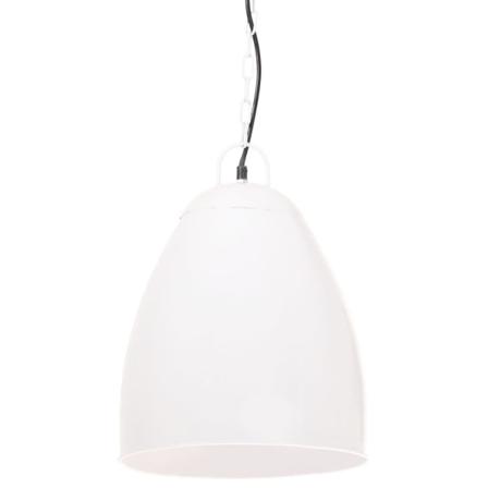 Vidaxl Hänglampa Industriell 25 W Vit Rund 32 Cm E27 Vit