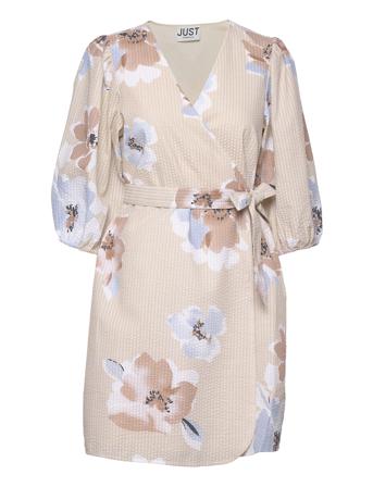 Plenty Wrap Dress Patterned Just Female