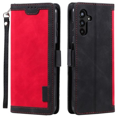 Suburbian läder Samsung Galaxy A54 fodral - Röd