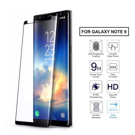 [2-pack] Galaxy Note 9 Skärmskydd Härdat Glas Kolfiber Svart