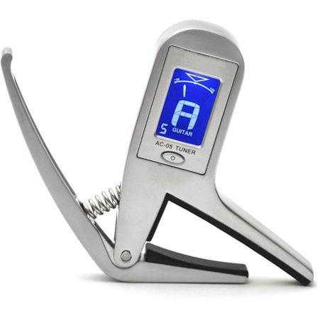 (AC-05) Stemmer + gitar-kapo i ett. Metall-kapo for elektrisk DXGHC