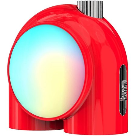 Divoom Planet-11 - Trådlös Smart Bordslampa, Programmerbar Mood Light med RGB LED,Röd