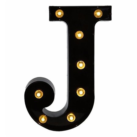 Newly Design Led Letters Lights 26 Alphabet Black Decorative Marquee Lamps For Wedding Party