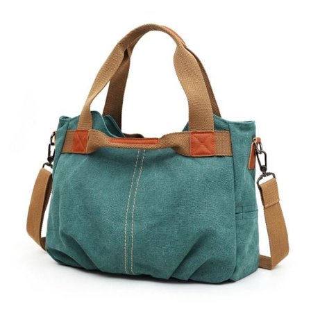 Canvasväska för kvinnor Handväskor Kvinnliga väskor Reseaxelväskor
