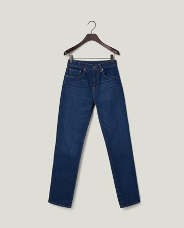 Lexington Klassiske jeans med rette ben, mørkeblå denim