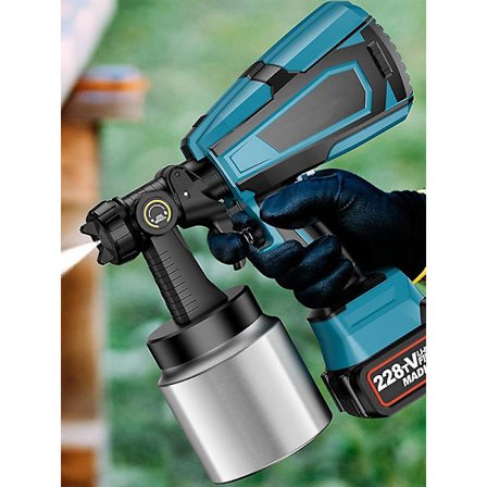 Malingssprøyte, Elektrisk sprøytepistol 18V batteri Husholdningssprøytepistol, Lateks malingssprøytepistol - Perfekt