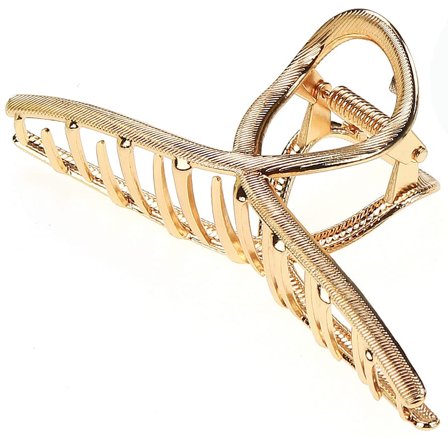 Senze Metal Klemme Med Mønster Guld, Hår, Hårpynt, Hårklemmer