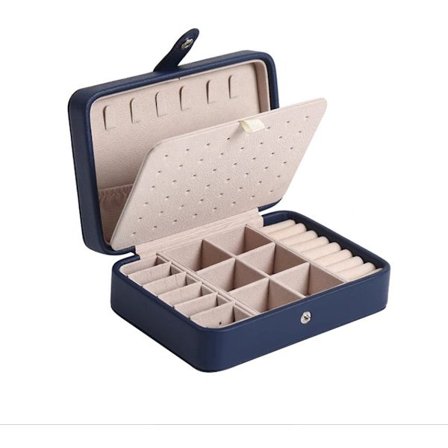Smykkeskrin til piger - Kvinde/Dame - Marineblå - 16*11*5cm