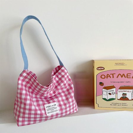 Lerretsveske Skulderveske LYSROSA