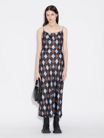 Holzweiler Eila Midi Dress - Brown Mix - Women's - 42