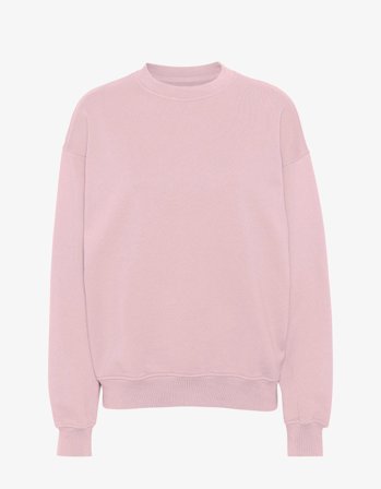 Organic Oversized Crew - Faded Pink - L