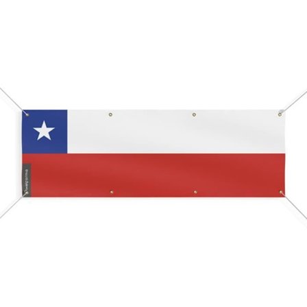 Chile Flag Banner 8 öljetter 150x450 cm
