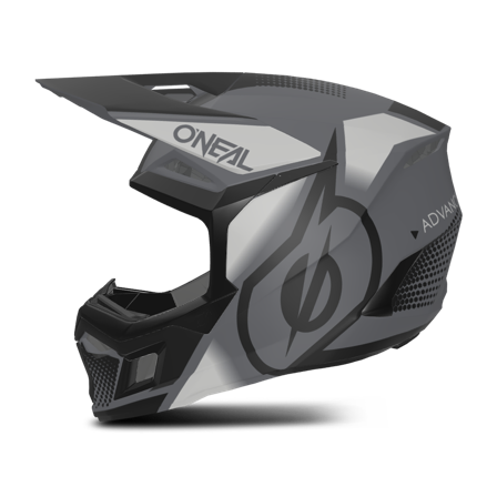 Casco de Cross O'Neal 3SRS Vision Negro/Gris XL