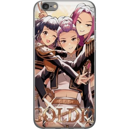 Kompatibelt Mobilskal till Apple Apple iPhone 6 K-Pop Demon Hunters guld svart anime trio kpop e-sport inspirerad design kraftfull stil